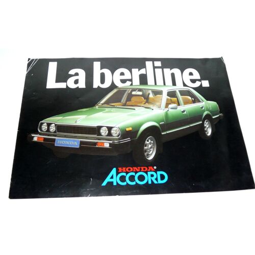 Prospectus Honda Accord Janvier 1978
