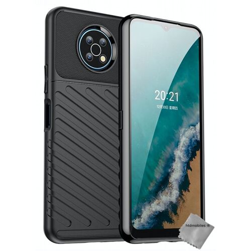 Housse etui coque silicone gel thunder pour Nokia G50 5G + film ecran - NOIR