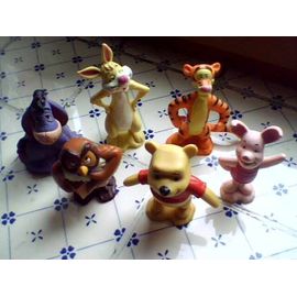 Disney Winnie L'ourson Et Ses Amis 6 Figurines:Winnie,Tigrou ,Porcinet ;Bourriquet ;Le Hibou ;Le Lapin  - De 07 À 09cm Environ 
