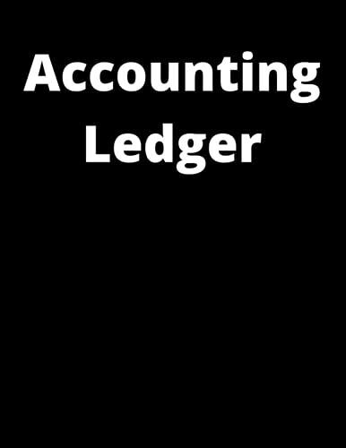 Accounting Ledger Solid Black Notebook