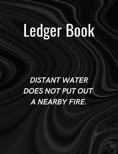 Ledger Book / Distant Water Does Not Put Out A Nearby Fire: Record Income And Expenses