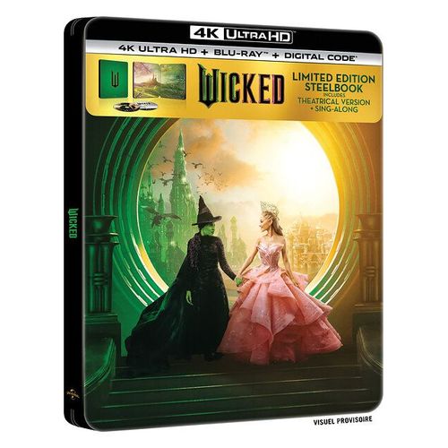 Wicked - 4k Ultra Hd + Blu-Ray - Boîtier Steelbook Limité