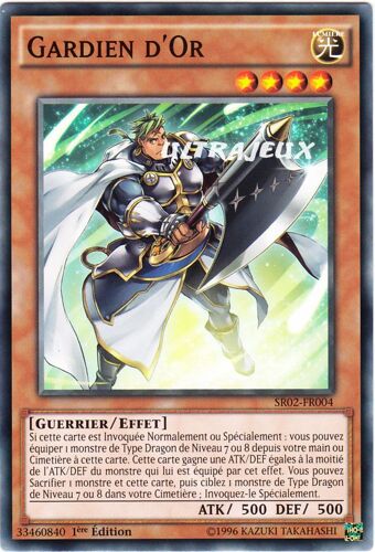 Yu-Gi-Oh! - Sr02-Fr004 - Gardien D'or - Commune
