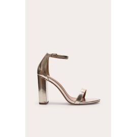 Sandales Larges Dorées Talons Doré