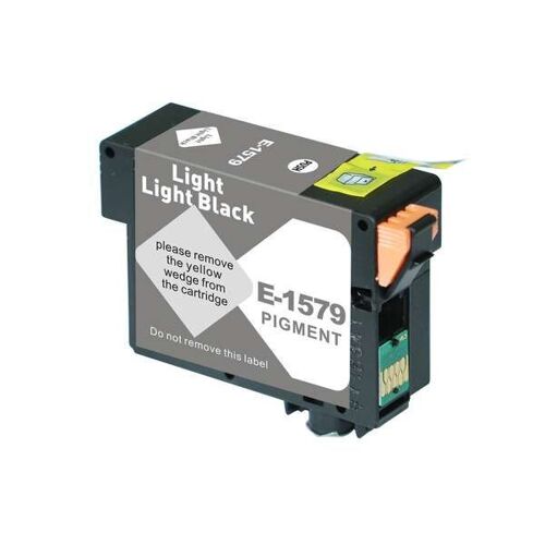 Cartouche compatible Epson T1579 noire légère - Remplace C13T15794010
