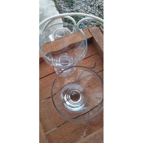 2 Coupe À Glace En Verre 9×12cm