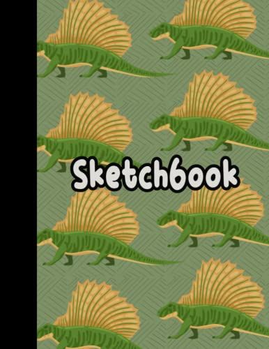Sketchbook: Cute Dimetrodon Blank Notebook For Kids And Adults With 100+ Pages For Drawing, Writing, Painting
