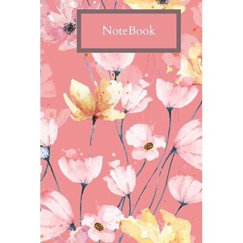 Floral Notebook For Girls: Cute Floral Blanked Line Notebook