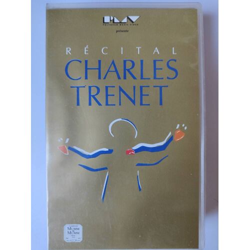 Charles Trenet, Récital, Spectacle Enregistré Au Théâtre Des Champs Elysées À L'occasion Du Jubilé De Charles Trenet Le 26 Septembre 1987. Cassette Vhs.
