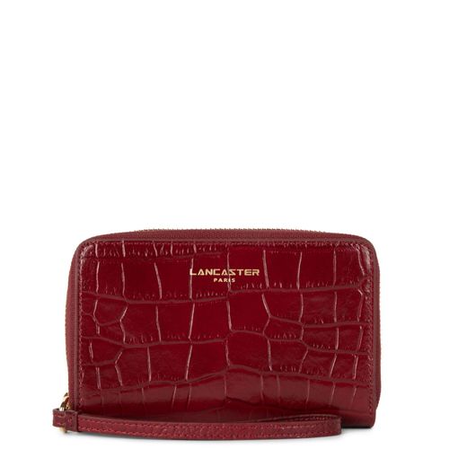 Portefeuille zippe autour Exotic Croco 124-12