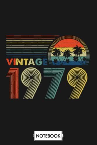 Vintage 1979 42nd Birthday Gifts Notebook: Lined College Ruled Paper,6x9 120 Pages,Journal,Matte Finish Cover,Diary,Planner