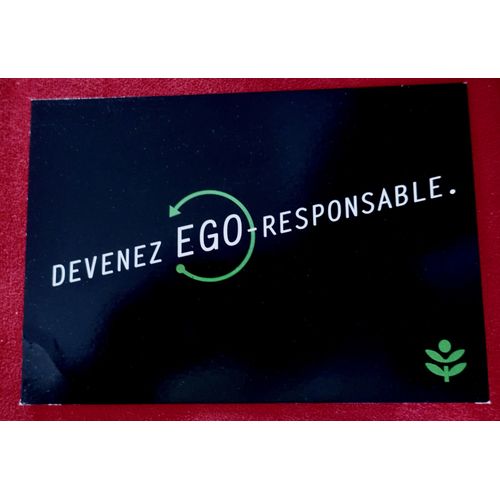 Carte Postale Publicitaire " Devenez Ego Responsable". Publicite Voitures Honda Cr-Z Hybrid. 1er Coupé -Plaisir Hybride. 2010