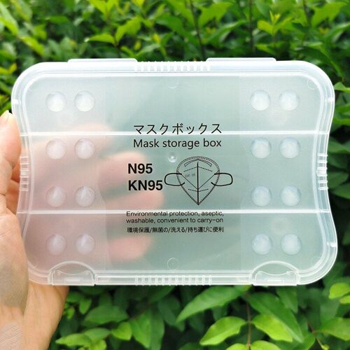 Boîte de rangement pour bijoux, Mini couvercle Transparent, Portable et étanche à l'humidité, boîte de rangement pour masques multifonctionnels, boîte en plastique pour perles