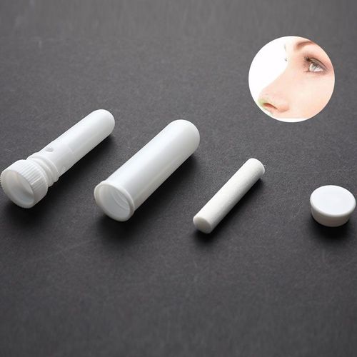 Tubes d'inhalateur Nasal blanc pour huiles essentielles, bâton d'aromathérapie, vide et Portable, 10 pièces