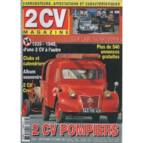 2 Cv Magazine 34 ( Carburateurs,Affections Et Caractéristiques)