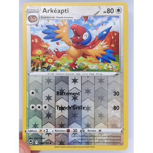 Arkéapti Reverse - Pokémon - Set Tempête Argentée - 146/195 - Eb12 - Française