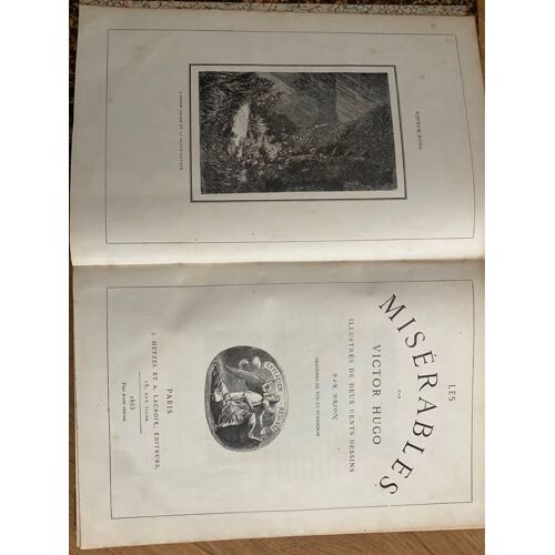 Les Misérables Ed Hetzel Et Lacroix 1865 1 Er Édition Illustrée 