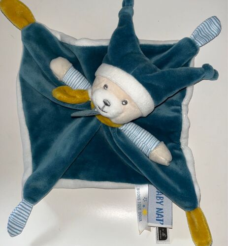 Doudou Ours Polochon Baby Nat Jouet Peluche Bébé 