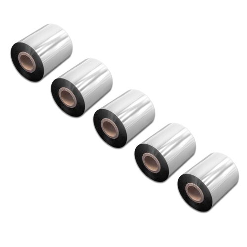 vhbw 5x Ruban transfert thermique compatible avec Datamax Honeywell M-Class Mark II imprimante d'étiquette résistante 70mmx300m résine/cire