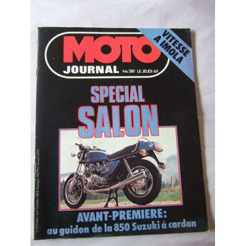 Moto Journal Special Salon Suzuki 850 381 