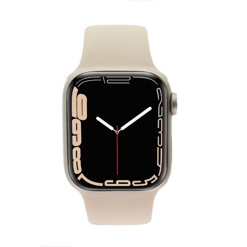 Apple Watch Series 7 OLED 41 mm Numérique Écran tactile 4G Beige Wifi GPS (satellite)