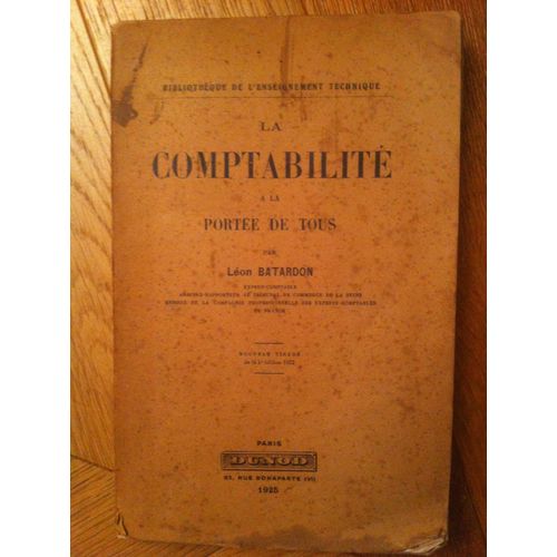 La Comptabilite A La Portee De Tous