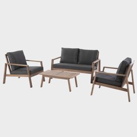 Salon De Jardin En Bois Tiwi - 4 Personnes - Beige