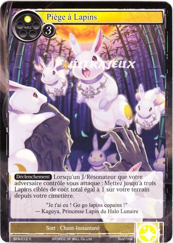 Force Of Will - Bfa-012 - Piège À Lapins - Common