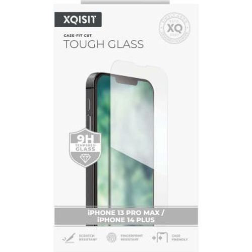Xqisit Case Fit Cut Touch Glass, Iphone 14 Plus/Iphone Pro Max