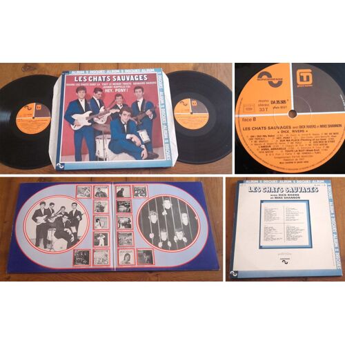 2x Lp 33t 12" Vinyle Les Chats Sauvages "Quand Les Chats " France 1977
