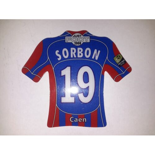 Magnet Maillot Just Foot 2008 Caen : Sorbon N°19