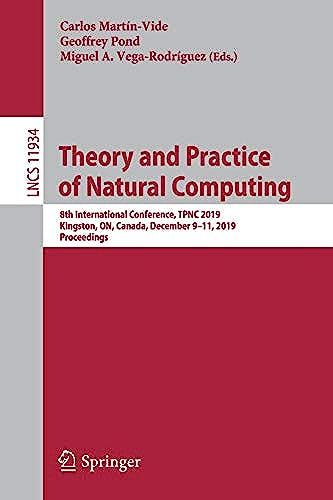 Theory And Practice Of Natural Computing