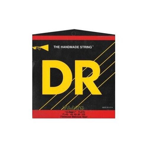Jeu De Cordes Guitare Basse Filet Plat Dr Hi-Beam Flats Medium Fl45
