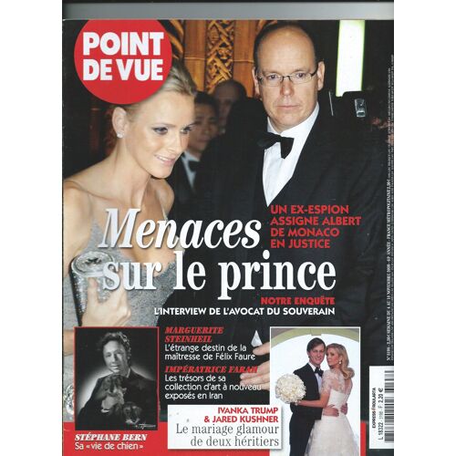 Point De Vue 04/11/2009 Albert De Monaco, Stéphane Bern, Pierre Et Metin Arditi, Guillaume Durand, Karim Rashid, Nicole Bru, Mariage Ivanka Trump & Jared Kushner