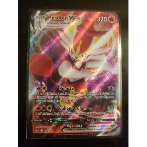 Carte Pokemon Pyrobut Vmax 36/192