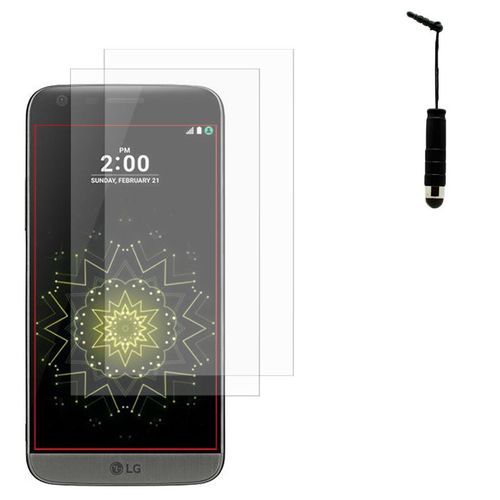 Lg G5 H850/ G5 Se/ G5 Lite/ Dual Sim/ H840/ Vs987/ H820/ Ls992/ H830/ H845/ Us992: Lot / Pack De 2x Films De Protection D'écran Clear Transparent + 1 Mini Stylet Tactile
