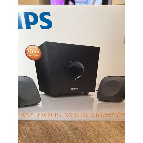 Philips SPA1305 - Système de haut-parleur - pour PC - Canal 2.1 - 20 Watt (Totale)