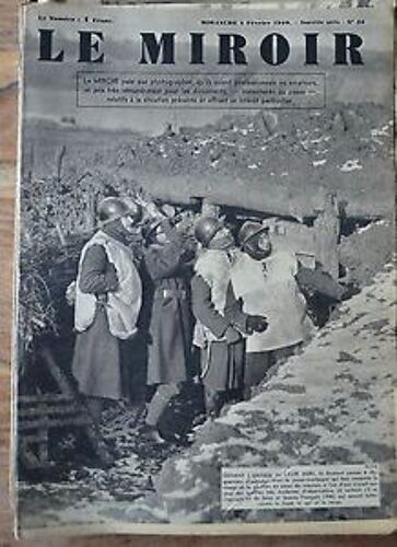 Le Miroir. Première Page : Devant L' Entrée De Leur Abri. Dimanche 4 Février 1940 - Nouvelle Série N° 23.