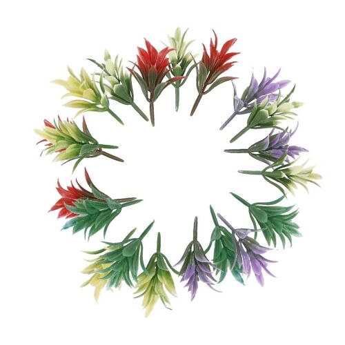 100 Coloré Modèle Floraison Plantes Parc Ferroviaire Jardin Scène 1:100 Ho Tt Échelle