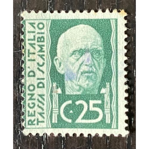 Timbre Taxe Oblitéré Italie Tassa Di Cambio Regno