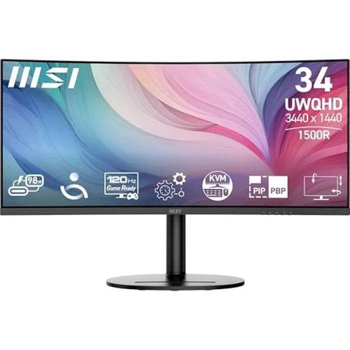 Écran PC 34'' UWQHD incurvé - MSI - Modern MD342CQP - Dalle VA 3440 x 1440 - KVM - PIP/PBP