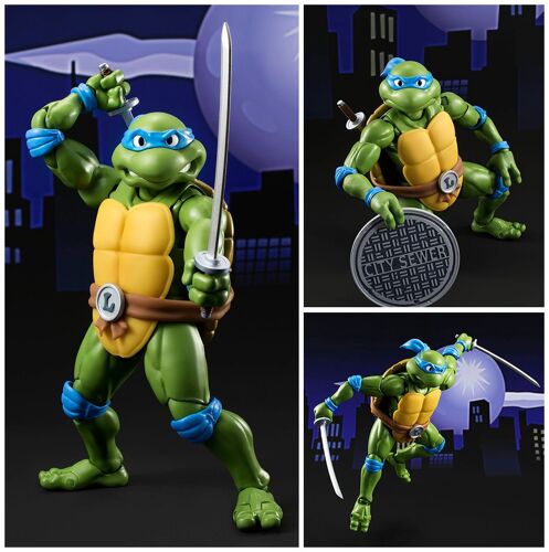Précommande Figurine Tmnt Tortues Ninjas Sh Figuarts Léonardo Bandai Environ 15 Cm