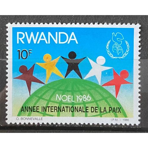 Timbre Rwanda 1986
