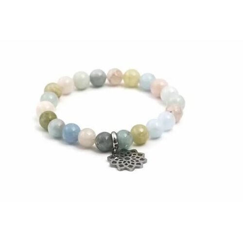 Bracelet De Perles Beneto Morganite Mink96/17, Pour Femme, Sbe1106