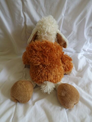 Peluche Mouton Agneau Brebis Blanc Marron Nici