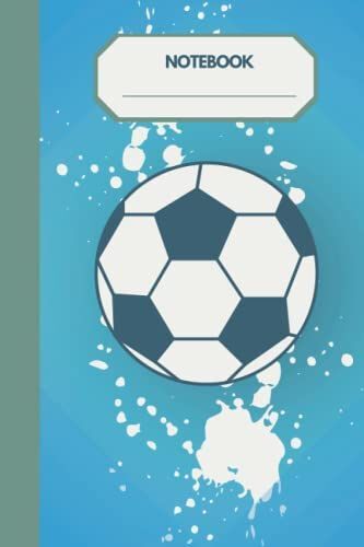 Soccer Journal Notebook : Blue : 6x9 Thematic Soccer Lined Interior Pages