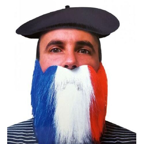Barbe Supporter Bleu Blanc Rouge