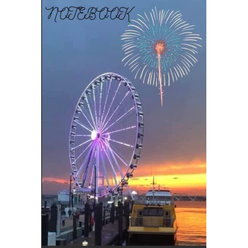 Notebook: Ferris Wheel Style Colorful Notebook
