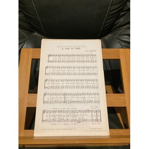 Clément Janequin / Pierre Certon / Claude Le Jeune Partition Choeur Mixte Ed P. Caillard