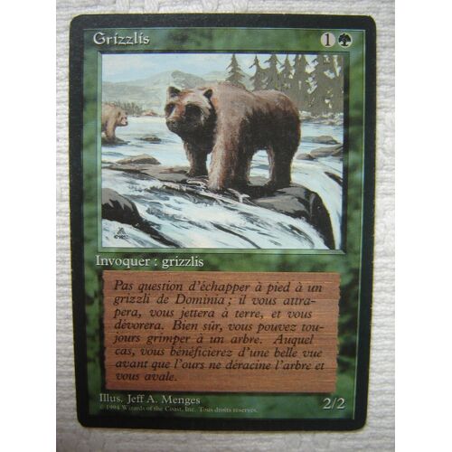Mtg 3 Ème Ed Édition Bn Vf 3ème : 1 X Grizzlis ( Vert ) 